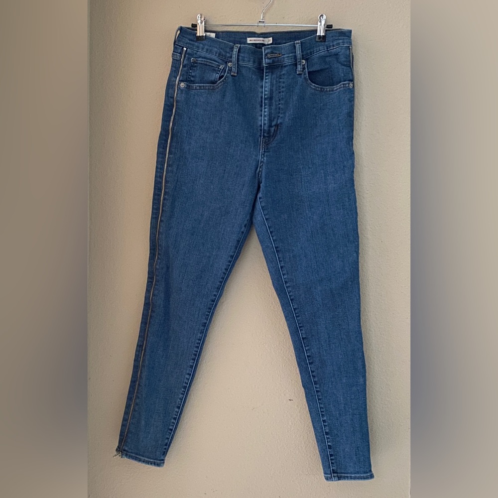 Levi’s Mile High Super Skinny Jeans with Side Zippers Size 31 (fits like 29-30)